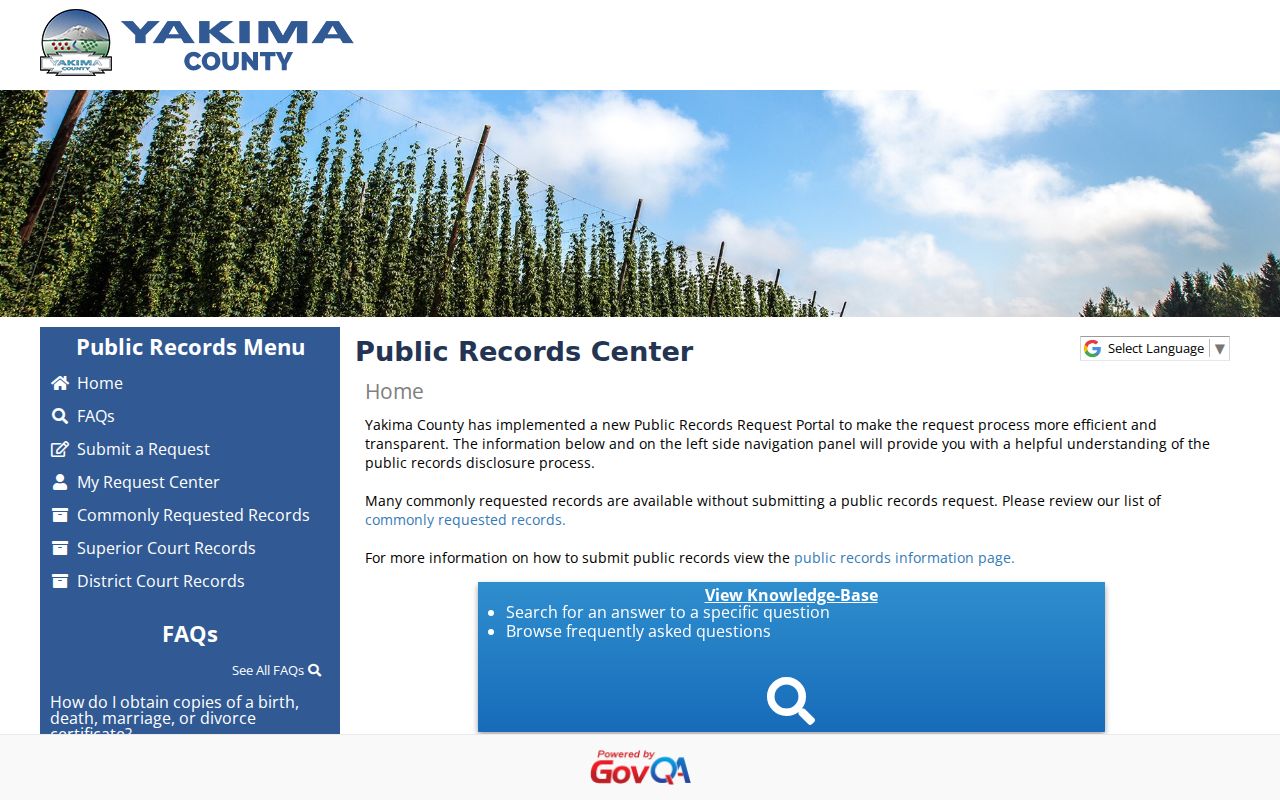 Yakima County residents directory public records portal